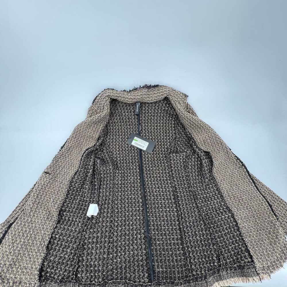 Venti6 Tan/Black Woven Blazer | Women’s Cotton-Poly Knit, Size S - Picture 5 of 5